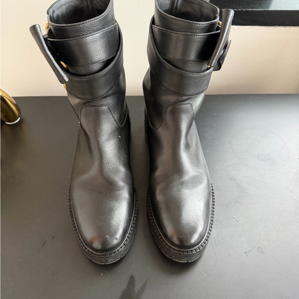 Valentino Black Leather Boots